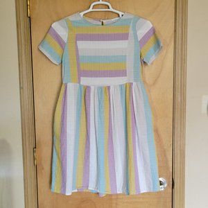 💜Hailey & Co Small Pastel Striped Dress